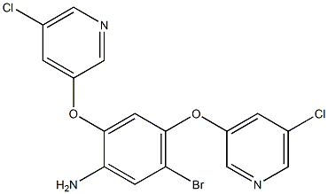 5-bromo-2,4-di[(5-chloro-3-pyridyl)oxy]aniline 结构式