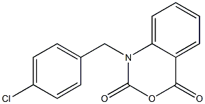 1-(4-chlorobenzyl)-2H-3,1-benzoxazine-2,4(1H)-dione 结构式
