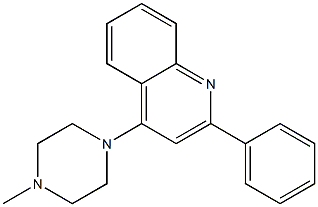 4-(4-methylpiperazino)-2-phenylquinoline 结构式