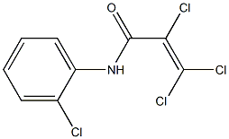 2,3,3-trichloro-N-(2-chlorophenyl)acrylamide 结构式