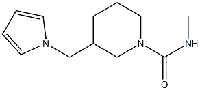 N1-methyl-3-(1H-pyrrol-1-ylmethyl)piperidine-1-carboxamide 结构式