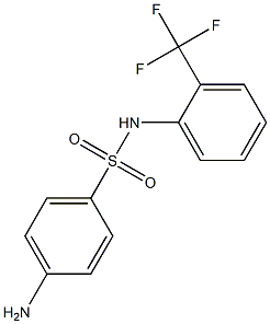 4-amino-N-[2-(trifluoromethyl)phenyl]benzenesulfonamide 结构式