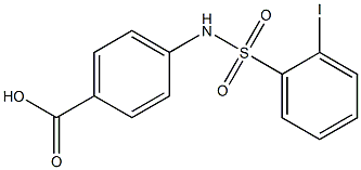 4-{[(2-iodophenyl)sulfonyl]amino}benzoic acid 结构式