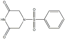 4-(phenylsulfonyl)piperazine-2,6-dione 结构式