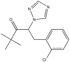 1-(2-chlorophenyl)-4,4-dimethyl-2-(1H-1,2,4-triazol-1-yl)-3-pentanone 结构式