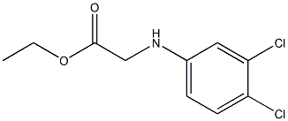 ethyl 2-(3,4-dichloroanilino)acetate 结构式