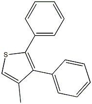 4-methyl-2,3-diphenylthiophene 结构式