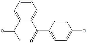 1-[2-(4-chlorobenzoyl)phenyl]ethan-1-one 结构式