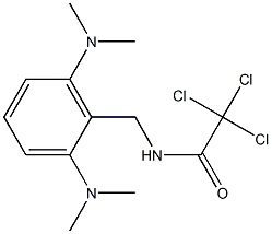 N1-[2,6-di(dimethylamino)benzyl]-2,2,2-trichloroacetamide 结构式