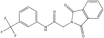 N1-[3-(trifluoromethyl)phenyl]-2-(1,3-dioxo-2,3-dihydro-1H-isoindol-2-yl)acetamide 结构式