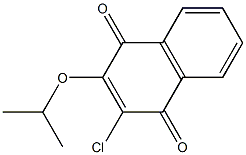 2-chloro-3-isopropoxy-1,4-dihydronaphthalene-1,4-dione 结构式