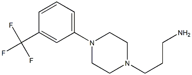 3-{4-[3-(trifluoromethyl)phenyl]piperazin-1-yl}propan-1-amine 结构式