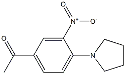 1-(3-nitro-4-tetrahydro-1H-pyrrol-1-ylphenyl)ethan-1-one 结构式