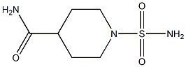 1-(aminosulfonyl)piperidine-4-carboxamide 结构式