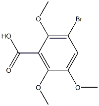 3-bromo-2,5,6-trimethoxybenzenecarboxylic acid 结构式