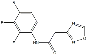 N1-(2,3,4-trifluorophenyl)-2-(1,2,4-oxadiazol-3-yl)acetamide 结构式