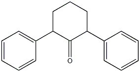 2,6-diphenylcyclohexan-1-one 结构式