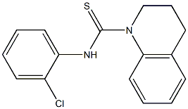 N1-(2-chlorophenyl)-1,2,3,4-tetrahydroquinoline-1-carbothioamide 结构式