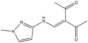 3-{[(1-methyl-1H-pyrazol-3-yl)amino]methylidene}pentane-2,4-dione 结构式