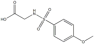 2-{[(4-methoxyphenyl)sulfonyl]amino}acetic acid 结构式