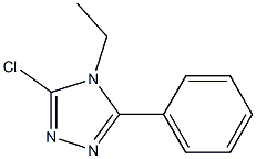 3-chloro-4-ethyl-5-phenyl-4H-1,2,4-triazole 结构式