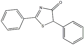 2,5-diphenyl-1,3-thiazol-4(5H)-one 结构式