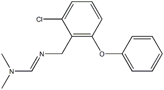 N'-(2-chloro-6-phenoxybenzyl)-N,N-dimethyliminoformamide 结构式