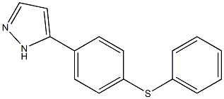 5-[4-(phenylthio)phenyl]-1H-pyrazole 结构式