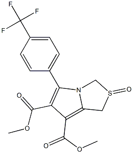 dimethyl 2-oxo-5-[4-(trifluoromethyl)phenyl]-2,3-dihydro-1H-2lambda~4~-pyrrolo[1,2-c][1,3]thiazole-6,7-dicarboxylate 结构式