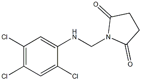 1-[(2,4,5-trichloroanilino)methyl]pyrrolidine-2,5-dione 结构式