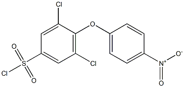 3,5-Dichloro-4-(4-nitrophenoxy)benzenesulphonyl chloride 结构式