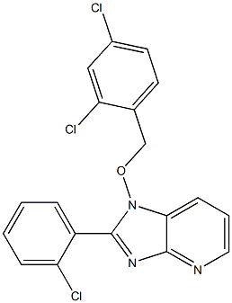 2-(2-chlorophenyl)-1-[(2,4-dichlorobenzyl)oxy]-1H-imidazo[4,5-b]pyridine 结构式