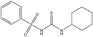 {[(cyclohexylamino)carbothioyl]amino}(dioxo)phenyl-lambda~6~-sulfane 结构式