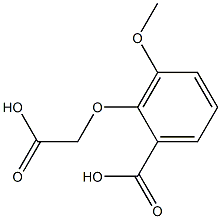 2-(carboxymethoxy)-3-methoxybenzoic acid 结构式