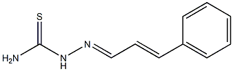 2-[(E,2E)-3-phenyl-2-propenylidene]-1-hydrazinecarbothioamide 结构式