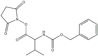 2,5-dioxotetrahydro-1H-pyrrol-1-yl 2-{[(benzyloxy)carbonyl]amino}-3-methylbutanoate 结构式
