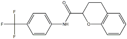 N2-[4-(trifluoromethyl)phenyl]chromane-2-carboxamide 结构式