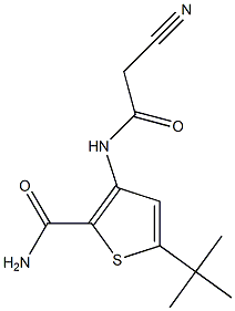 5-(tert-butyl)-3-[(2-cyanoacetyl)amino]thiophene-2-carboxamide 结构式