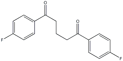 1,5-di(4-fluorophenyl)pentane-1,5-dione 结构式