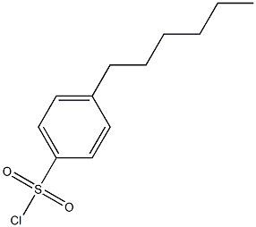 4-Hexylbenzenesulphonyl chloride 结构式