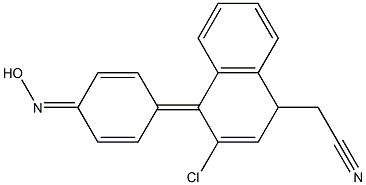 2-(3-chloro-4-hydroxyiminocyclohexa-2,5-dienyliden)-2-(1-naphthyl)acetonitr ile 结构式