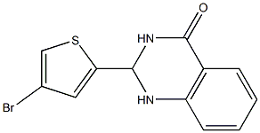 2-(4-bromo-2-thienyl)-1,2,3,4-tetrahydroquinazolin-4-one 结构式