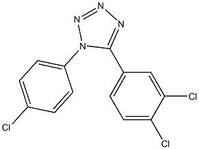 1-(4-chlorophenyl)-5-(3,4-dichlorophenyl)-1H-1,2,3,4-tetraazole 结构式