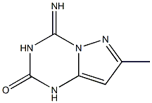 4-imino-7-methyl-1,2,3,4-tetrahydropyrazolo[1,5-a][1,3,5]triazin-2-one 结构式