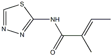 N1-(1,3,4-thiadiazol-2-yl)-2-methylbut-2-enamide 结构式