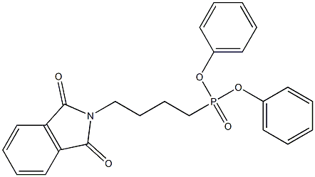 diphenyl 4-(1,3-dioxo-1,3-dihydro-2H-isoindol-2-yl)butylphosphonate 结构式