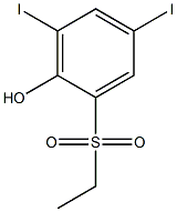 2-(ethylsulfonyl)-4,6-diiodobenzenol 结构式
