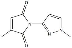 3-methyl-1-(1-methyl-1H-pyrazol-3-yl)-1H-pyrrole-2,5-dione 结构式