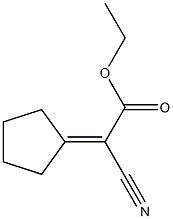ethyl 2-cyano-2-cyclopentylidenacetate 结构式