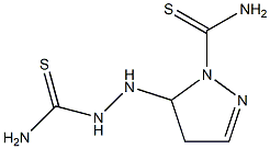 5-[2-(aminocarbothioyl)hydrazino]-4,5-dihydro-1H-pyrazole-1-carbothioamide 结构式